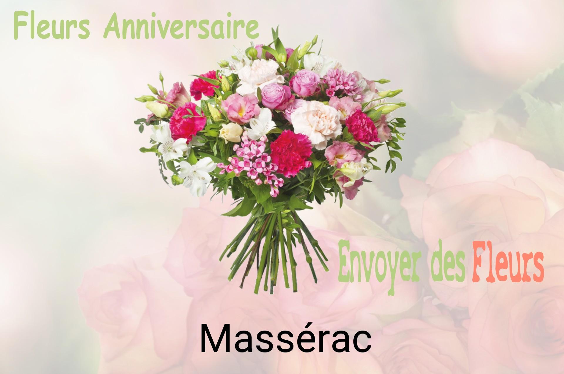 Bouquet de fleurs d’anniversaire livré à Massérac