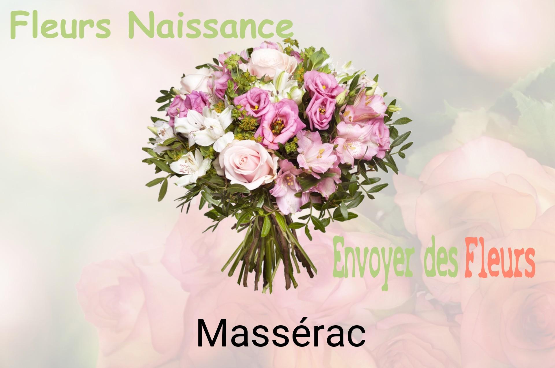 Bouquet de fleurs de naissance livré à Massérac